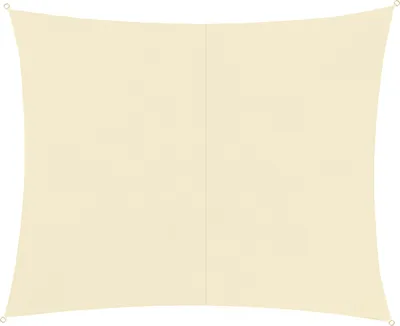 Produktbild von Sonnensegel Rechteckig 3x2 m für zuverlässigen Sonnenschutz Wasserdicht inkl. Befestigung Garten Strand Camping 23163, Farbe:Beige