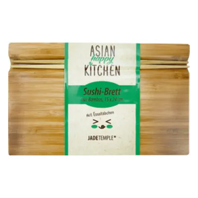 Produktbild von Sushi-Brett mit Stäbchen - Jade-Tempel 15x24 cm
