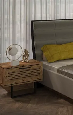 Produktbild von Nachttisch Tisch Konsolen Nachttische Tische Schlafzimmer Beistelltische Holz
