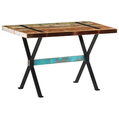 Image de Table de salle à manger 120x60x76 cm Vieux bois massif
