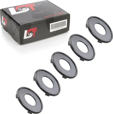 Produktbild von 5x UNIVERSAL RADNABENKAPPE NABENDECKEL FELGENDECKEL KAPPE SCHWARZ ø 70 mm