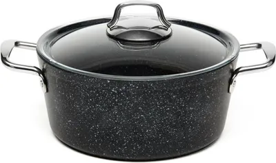 Produktbild von Excelsa Kasserolle mit Deckel Five Stars Aluminium 33x25x17 cm Schwarz