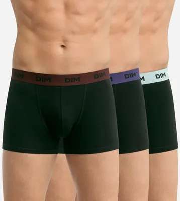 Imagen del producto de Pack de 3 boxers para hombre, en varios colores, confeccionados con tejido transpirable, modelo D005D