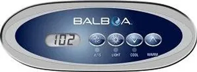 Produktbild von Balboa MVP240 Whirlpool-Bedienfeld 134x49 mm mit LCD-Anzeige, 4 Tasten, RJ45-Anschluss