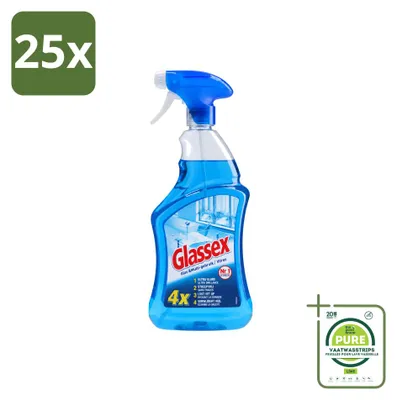Produktbild von 25 x Glassex Glas- und Multi-Reinigungsspray - 750 ml - Großpackung - 25 Stücke