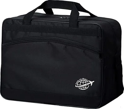 Produktbild von BAMBINIWELT Reisetasche HANDGEPÄCK Boardgepäck Flugzeug 40x20x25 40x30x20 zb Ryanair Wizzair (groß, schwarz-schwarz 40x30x25)