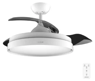 Zdjęcie produktu dla Cecotec A01_EU01_108467, Wentylator domowy z łopatkami, Biały, Sufit, 25 m², 106 cm, Pilot