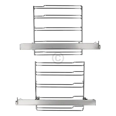 Two identical pull-out oven racks are shown against a white background.