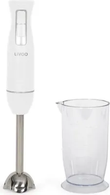 Obrázek produktu pro Ruční mixér s mísou - LIVOO - DOP245W - 400 W - 2 rychlosti - bílý