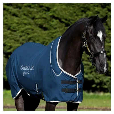 Produktbild von Horseware Dry Rug Supreme - Navy/Silver: Pferd-Decke, Polyester, Dunkelblau