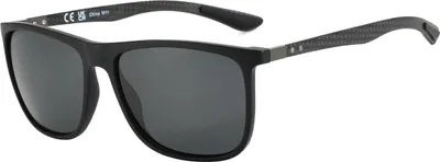 Produktbild von Sonnenbrille polarisiert Herren Schwarzer Rahmen Graue Linse