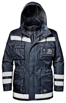 Produktbild von Sir Safety Warnschutzparka wasserdicht 4 in 1 mit herausnehmbarer Innenjacke, 4XL, BLUE