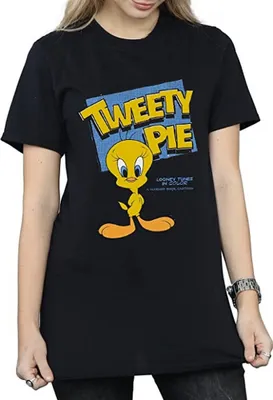 Produktbild von Looney Tunes - T-Shirt für Damen BI895 (XL) (Schwarz)