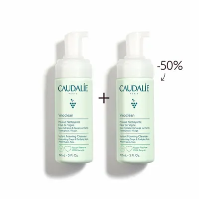 Zdjęcie produktu dla Caudalie Vinoclean Instant Foaming Cleanser Duo 300ml