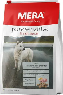 Produktbild von MERA fresh meat Truthahn & Kartoffel, Adult, jede Rasse, Kartoffel, Truthahn, 12,5 kg, Gluten-frei