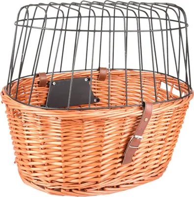 Obrázek produktu pro Košík na kolo Flamingo na řídítka click brown
