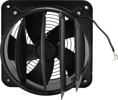 Produktbild von Ventilator - Abluftventilator - 2677 U/min - Doppelkugellager - Leise ≤60 dB - Korrosionsbeständig - Wand-/Deckenmontage - Schwarz