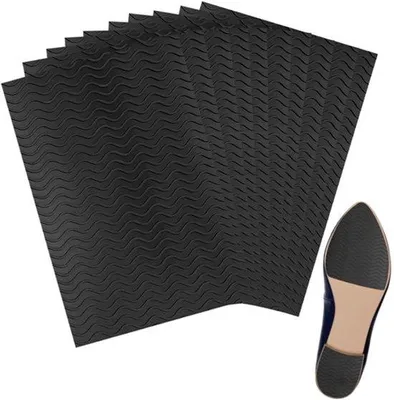 Immagine prodotto di Adesivi antiscivolo per suole di scarpe - 10 pezzi - 15 x 10 cm - solette antiscivolo - autoadesive - tagliabili - per scarpe e tacchi alti
