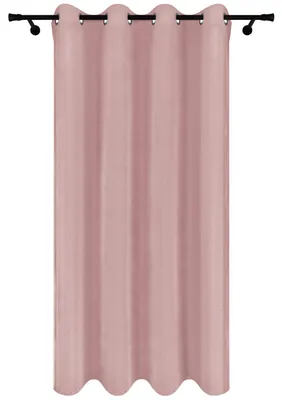 Zdjęcie produktu dla Voppi Zasłona okienna na przelotki oczka 140 x 240 cm różowa zasłona z grubego weluru 220 g/m2 półzaciemniająca