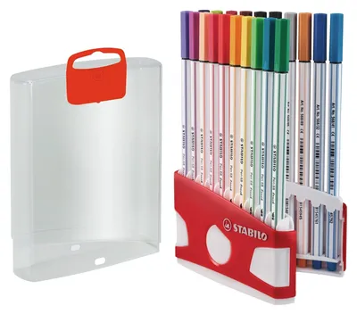 Immagine prodotto di STABILO Pen 68 brush marcatore Multicolore 20 pz