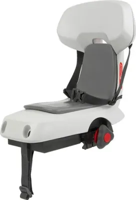 A product shot of a child's bike seat.