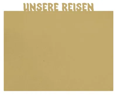 Produktbild von Anwicar Magnettafel Unsere Reisen Gold 100x80 cm