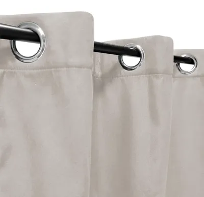 Verdunkelungsvorhang Thermo mit Ösen 140x240 cm beige