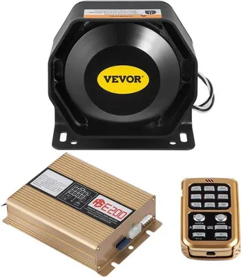 Immagine prodotto di Allarme di sicurezza con 200 W, 8 suoni e sirena da 130 dB, 27x20x16 cm, 4 kg