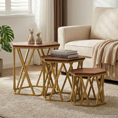 Produktbild von vidaXL Couchtische Braun 55 x 55 x 50 cm Massivholz Mango