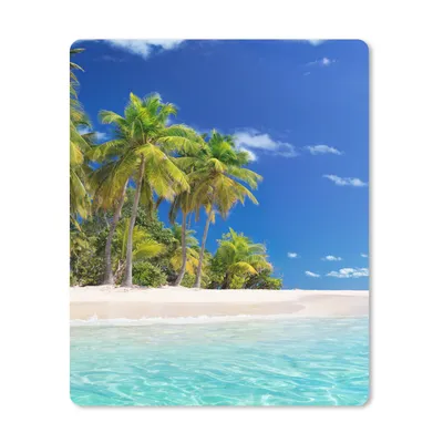 Produktbild von MuchoWow® Mauspad Mousepad Strand - Meer - Palme - Sonne - Sommer 30x40 cm - Mousepads - Maus Mat - Pad - Mausunterlage - Mausmatten