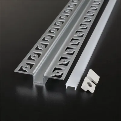 Produktbild von 2 Meter Alu Profile Alu Schiene Profil mit Milchglas Abdeckung Kanal System für LED-Streifen Profil Q