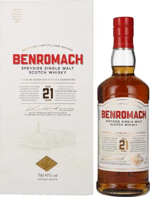 Produktbild von Benromach Distillery Benromach 21 years old 43% vol Speyside NV Whisky ( 1 x 0.7 L )