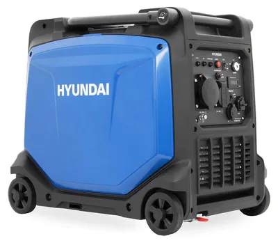 Produktbild von HYUNDAI Inverter Stromerzeuger HY5501SEi 5,5 kW Benzin Stromgenerator mit E-Start, 5,0 kW Dauerleistung, 230 V, 12 V, USB, Notstromaggregat