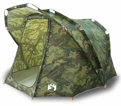 Image de vidaXL Tente de pêche 4 personnes motif camouflage étanche à l'eau