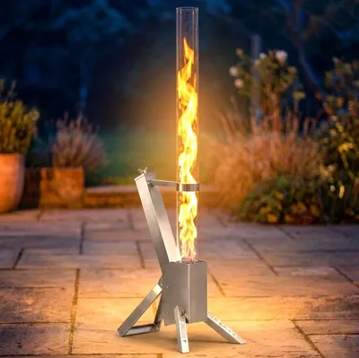 Produktbild von Pellet Feuersäule Feuerrohr Pelletfackel Terrassenheizer Heizstrahler Heizpilz 56708