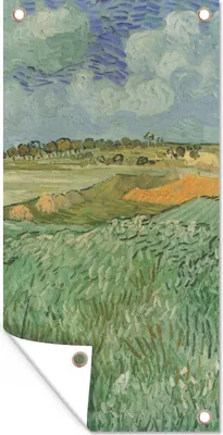 Produktbild von MuchoWow® 80x160 cm Outdoor-Poster Gartendeko Sichtschutz Garten Poster für den Garten  In der Nähe von Auvers - Vincent van Gogh