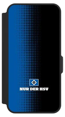 Produktbild von NIVOCASE Klapphülle für Samsung Galaxy A57 5G  Handyhülle aus Kunst Leder NIVOflip schwarz HSV Logo Offizielles Lizenzprodukt
