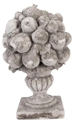Zdjęcie produktu dla Clayre & Eef Figurka dekoracyjna 21 x 20 x 32 cm, szara, tworzywo sztuczne