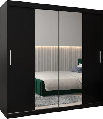 Produktbild von Kleiderschrank, Schiebetürenschrank Schlafzimmer, Schrank mit Spiegel TOKYO 1 200 cm