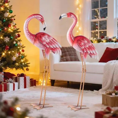Produktbild von Flamingo Gartendekorationen - Metallgartenbilder und Skulpturen für Gazon und Teich