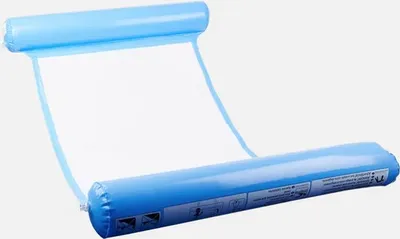 Produktbild von Wasserhängematte - Aufblasbare Lounge-Luftmatratze - Kopfstütze - Pool-Luftmatratze - Wasser-Hängematte - Hängematte - Schwimmen - Wasserspielzeug - Pool-Spiele - Dunkelblau