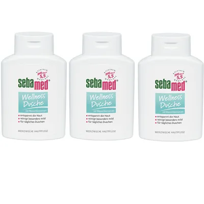 Immagine prodotto di Sebamed Doccia Benessere protegge la pelle leggermente sensibile 200ml Confezione da 3 pezzi