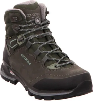 A single hiking boot is shown against a white background.