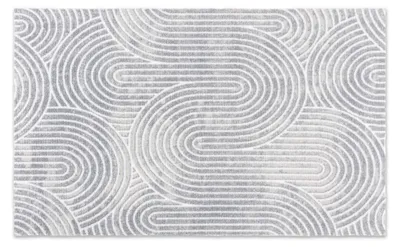 Imagen del producto de Astra, felpudo interior, marca MIABELLA, color gris claro, dimensiones 66 x 110 cm