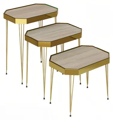 Obrázok produktu pre Beistelltisch Holz Beige Modern Elegant