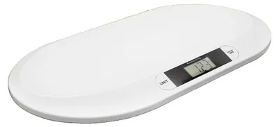 Produktbild von Babywaage, 20 kg Kapazität, Hochpräziser Dehnungsmessstreifen, Mehrfachanzeige, Batterien erforderlich, Automatische Abschaltung