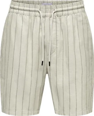 Zdjęcie produktu dla Only & Sons Tel Stripe 0139 Szorty Mężczyźni Beige M Beige M