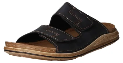 Produktbild von Scarbello Herren-Pantolette mit Tieffußbett Schwarz-Braun, Farbe:schwarz, EU Größe:44