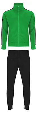 Produktbild von Roly Sport - "Creta" Trainingsanzug für Herren/Damen Unisex LT5681 (XL) (Farngrün/Schwarz)