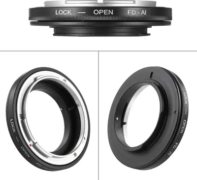 Obrázek produktu pro Adaptérový kroužek FD-AI pro objektivy Canon FD, vhodný pro objektivy Nikon AI F